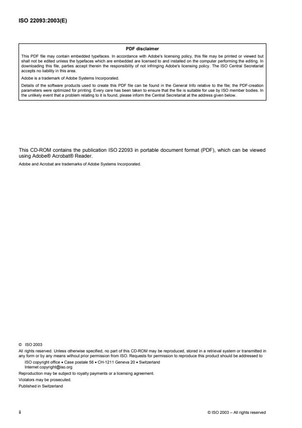 ISO 22093:2003 ISO 22093:2003 - Industrial automation systems and integration -- Physical device control -- Dimensional Measuring Interface Standard (DMIS) - Page 2 preview