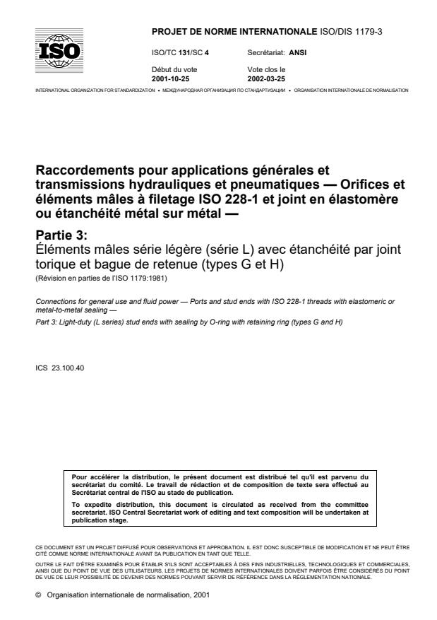 ISO/DIS 1179-3
