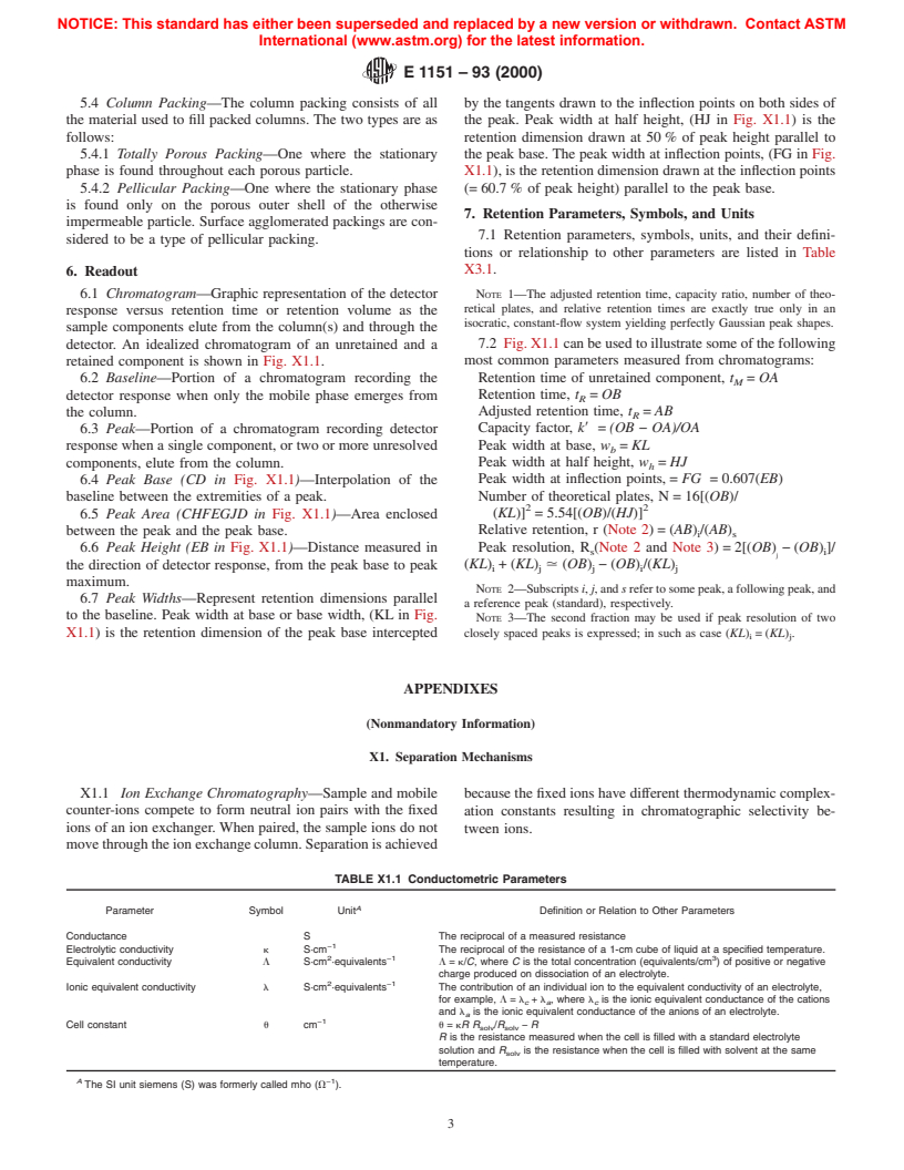 ASTM E1151-93(2000) - Standard Practice for Ion Chromatography Terms and Relationships