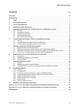 ISO 22274:2013 - Systems to manage terminology, knowledge and content — Concept-related aspects for developing and internationalizing classification systems
Released:1/15/2013 - Page 3 preview