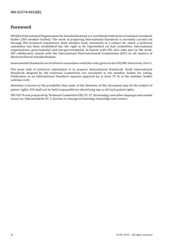 ISO 22274:2013 - Systems to manage terminology, knowledge and content — Concept-related aspects for developing and internationalizing classification systems
Released:1/15/2013 - Page 4 preview