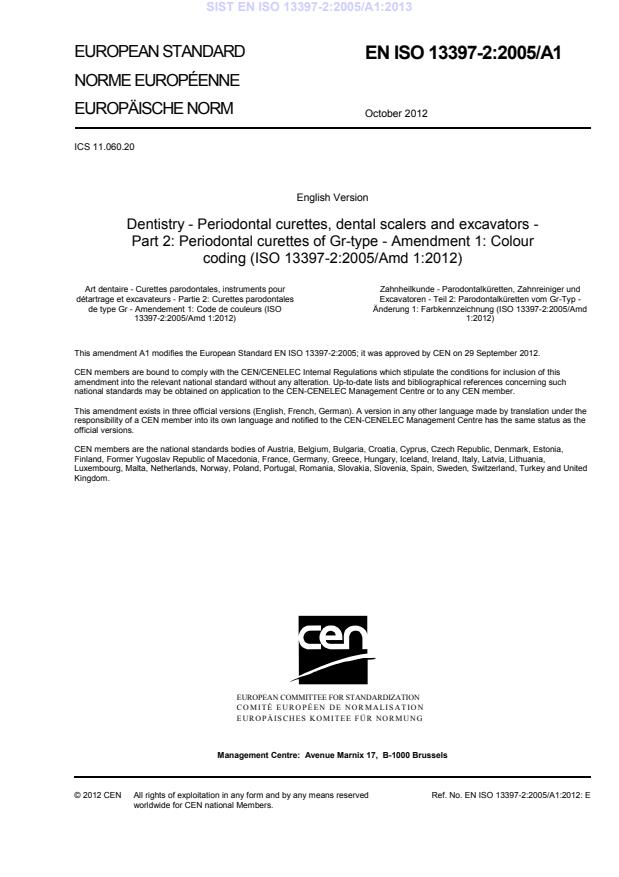 EN ISO 13397-2:2005/A1:2013