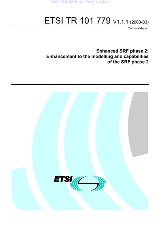 TP ETSI/TR 101 779 V1.1.1:2005