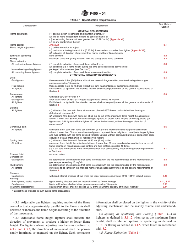 ASTM F400-04 - Standard Consumer Safety Specification for Lighters