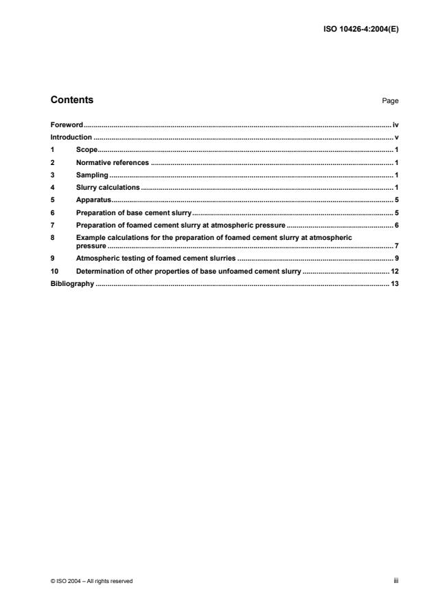 ISO 10426-4:2004 - Petroleum and natural gas industries -- Cements and materials for well cementing