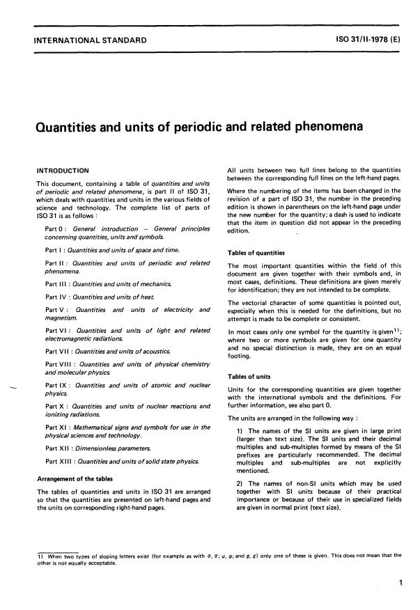 ISO 31-2:1978 - Quantities and units of periodic and related phenomena