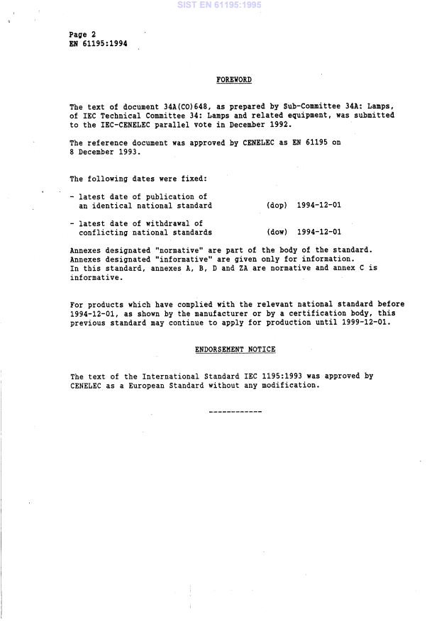 EN 61195:1994 EN 61195:1995 - Page 4 preview