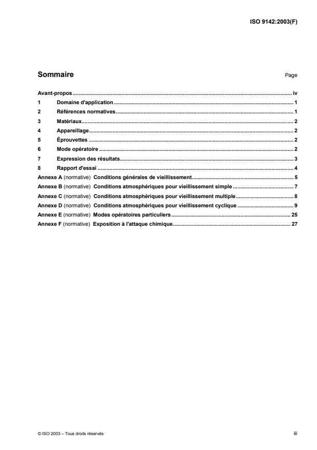ISO 9142:2003 - Adhésifs -- Guide pour la sélection de conditions normales d'essai de vieillissement en laboratoire des assemblages collés