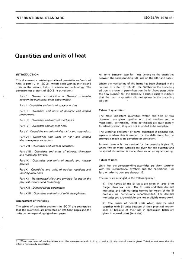 ISO 31-4:1978 - Quantities and units of heat