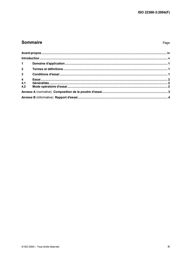 ISO 22368-3:2004 - Matériel de protection des cultures -- Méthodes d'essai pour l'évaluation des systemes de nettoyage
