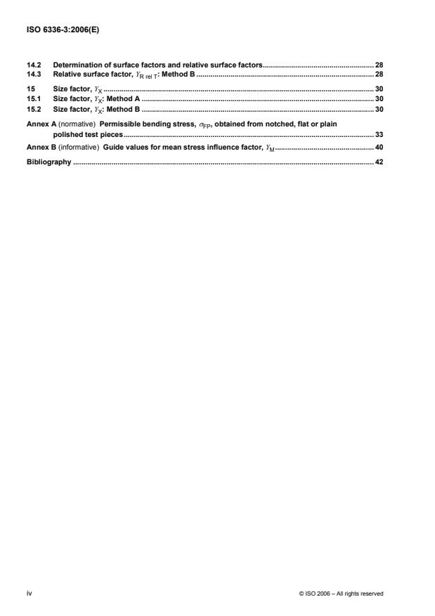 ISO 6336-3:2006 ISO 6336-3:2006 - Calculation of load capacity of spur and helical gears - Page 4 preview