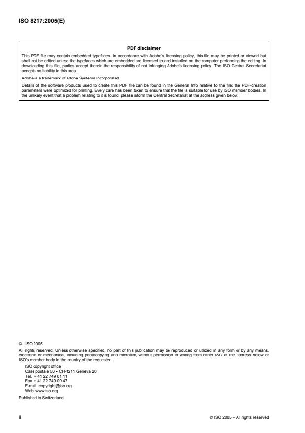 ISO 8217:2005 ISO 8217:2005 - Petroleum products -- Fuels (class F) -- Specifications of marine fuels - Page 2 preview