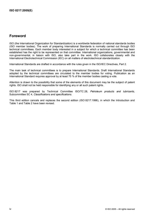 ISO 8217:2005 ISO 8217:2005 - Petroleum products -- Fuels (class F) -- Specifications of marine fuels - Page 4 preview