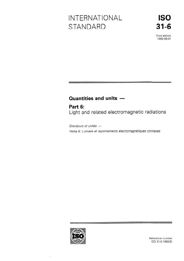ISO 31-6:1992 - Quantities and units