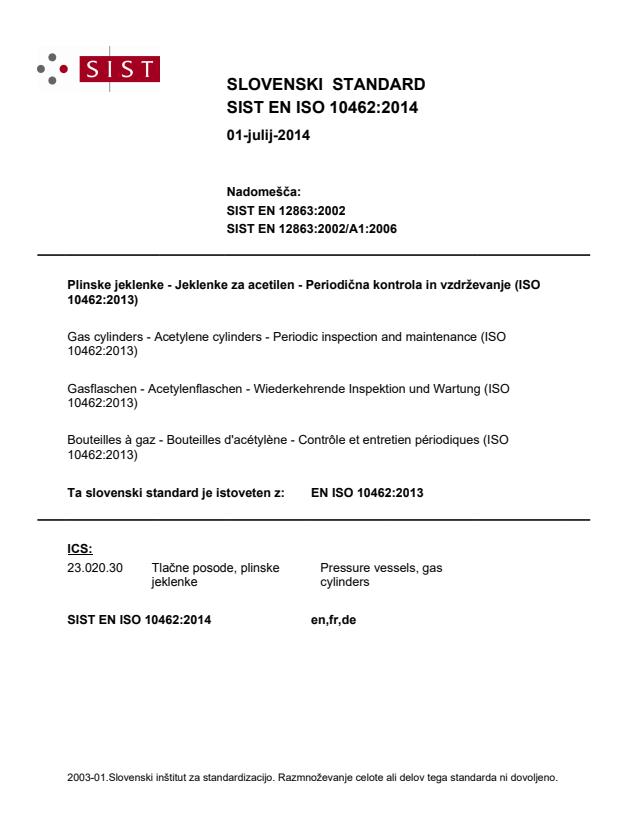 EN ISO 10462:2014 - BARVE