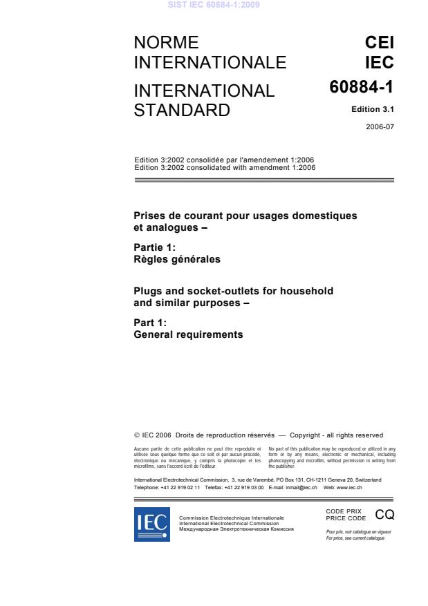 IEC 60884-1:2009