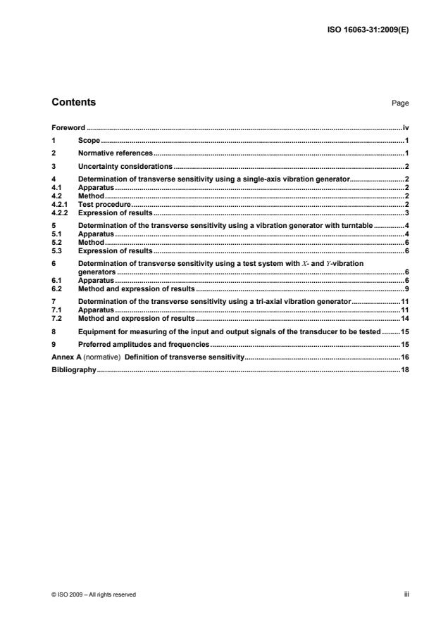 ISO 16063-31:2009 - Methods for the calibration of vibration and shock transducers