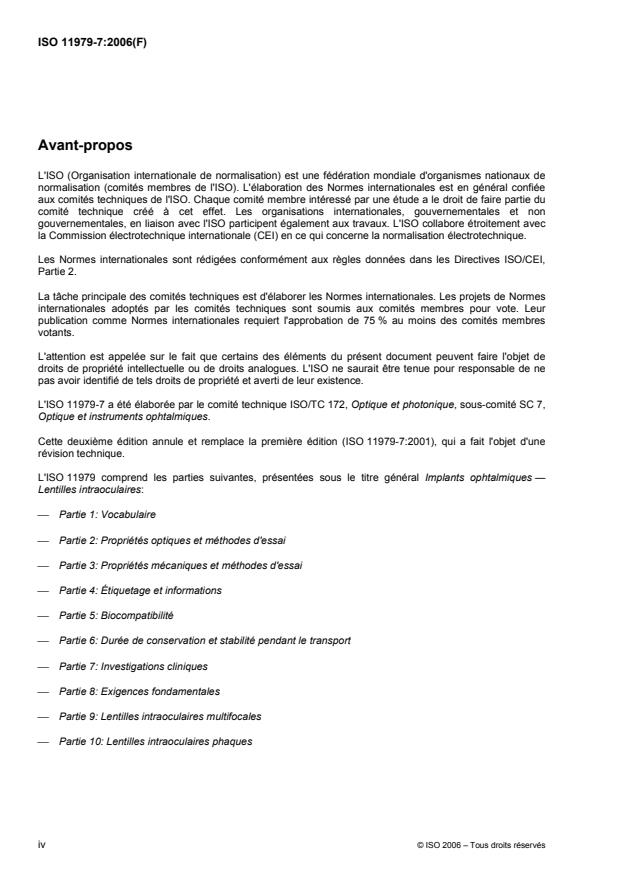 ISO 11979-7:2006 ISO 11979-7:2006 - Implants ophtalmiques -- Lentilles intraoculaires - Page 4 preview