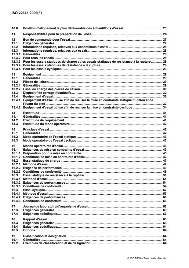 ISO 22675:2006 ISO 22675:2006 - Protheses -- Essais d'articulations cheville-pied et unités de pied -- Exigences et méthodes d'essai - Page 4 preview