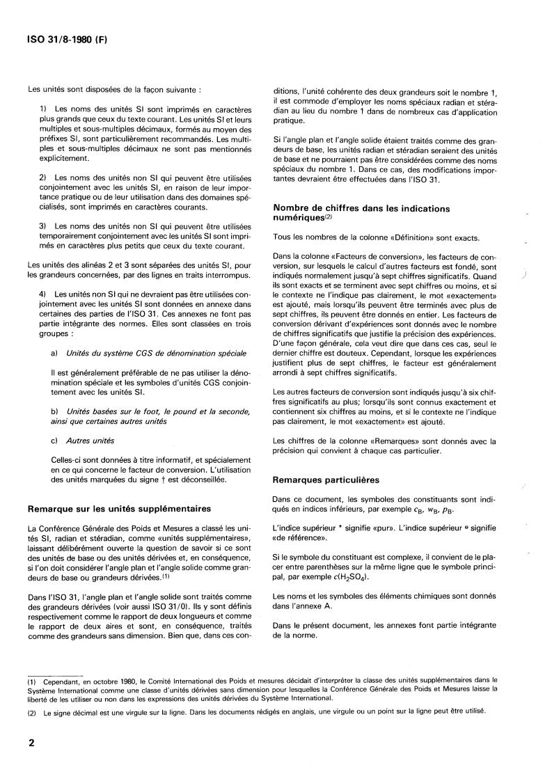 ISO 31-8:1980 ISO 31-8:1980 - Quantities and units of physical chemistry and molecular physics
Released:12/1/1980 - Page 4 preview