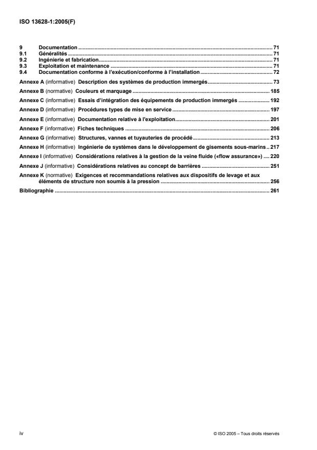 ISO 13628-1:2005 ISO 13628-1:2005 - Industries du pétrole et du gaz naturel -- Conception et exploitation des systemes de production immergés - Page 4 preview
