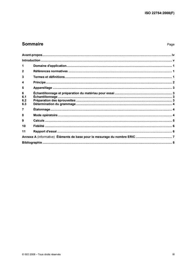 ISO 22754:2008 - Pâte et papier -- Détermination de la concentration d'encre résiduelle relative (nombre ERIC) par mesurage de la réflectance infrarouge