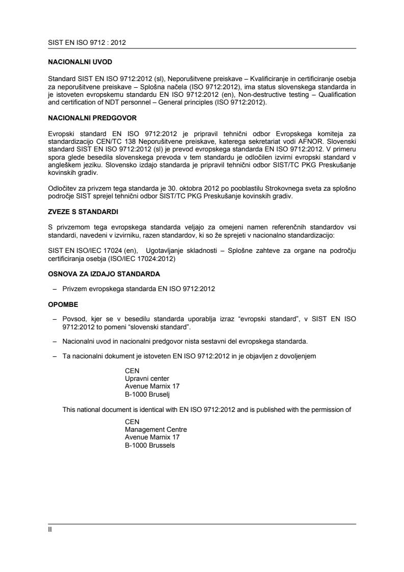 EN ISO 9712:2012 EN ISO 9712:2012 - Page 2 preview