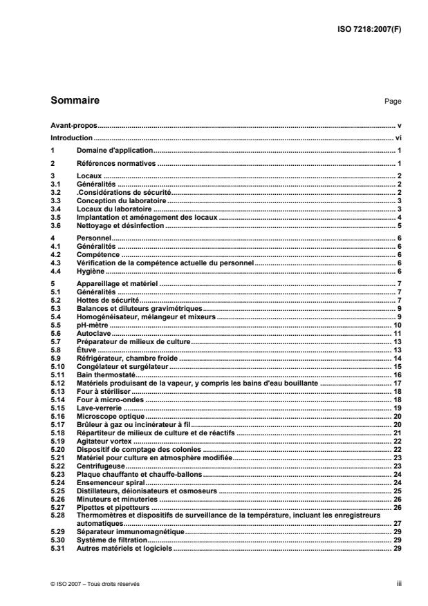 ISO 7218:2007 - Microbiologie des aliments -- Exigences générales et recommandations
