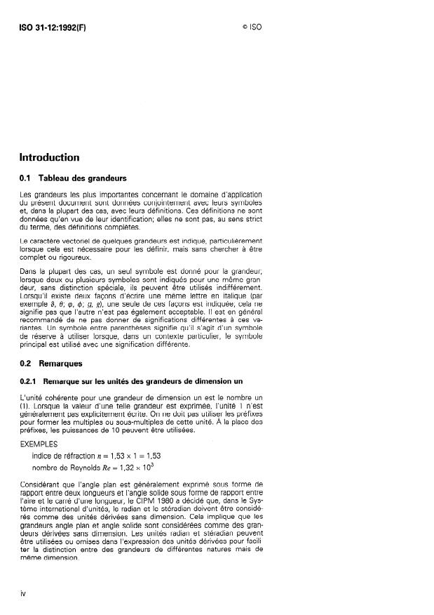 ISO 31-12:1992 ISO 31-12:1992 - Grandeurs et unités - Page 4 preview