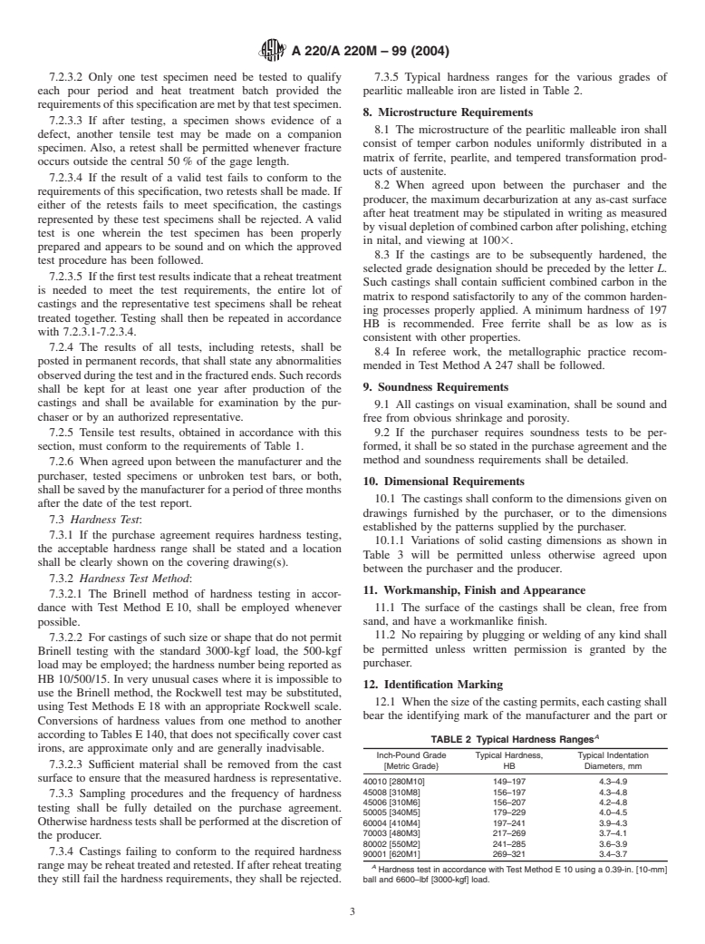 ASTM A220/A220M-99(2004) - Standard Specification for Pearlitic Malleable Iron