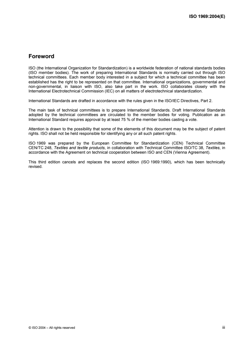 ISO 1969:2004 - Fibre ropes — Polyethylene — 3- and 4-strand ropes
Released:10/26/2004