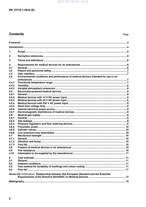 EN 13718-1:2014 EN 13718-1:2015 - Page 4 preview