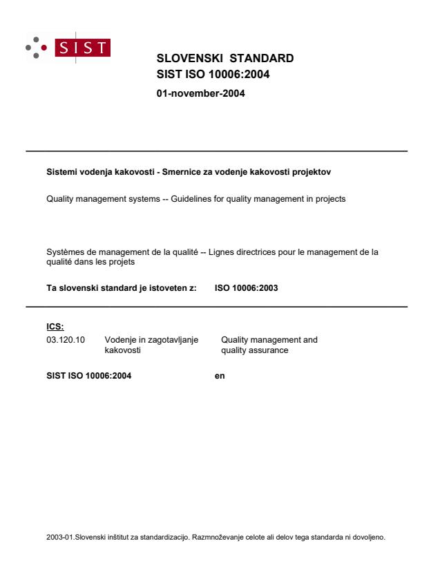 ISO 10006:2004