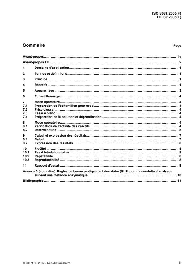 ISO 8069:2005 - Lait sec -- Determination de la teneur en acide lactique et en lactates