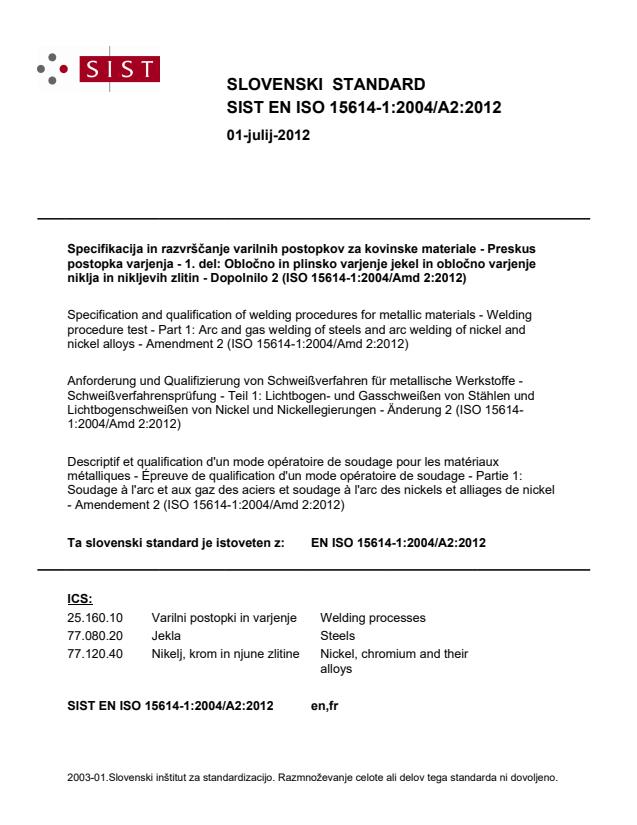EN ISO 15614-1:2004/A2:2012