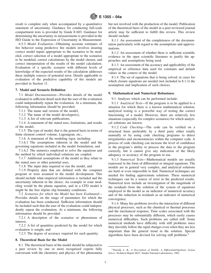 ASTM E1355-04a - Standard Guide for Evaluating the Predictive Capability of Deterministic Fire Models