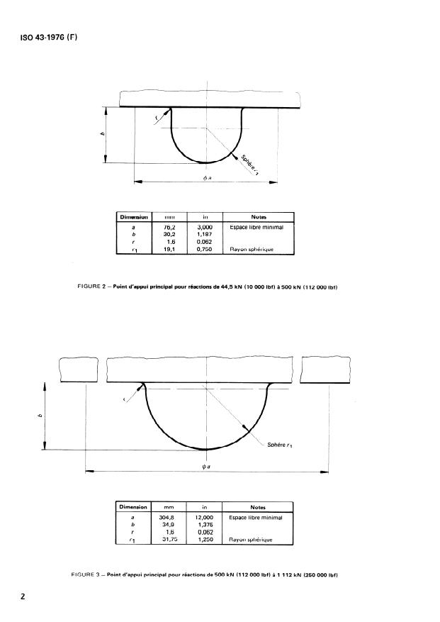 ISO 43:1976 ISO 43:1976 - Aéronefs -- Points d'appui du vérin de levage - Page 4 preview