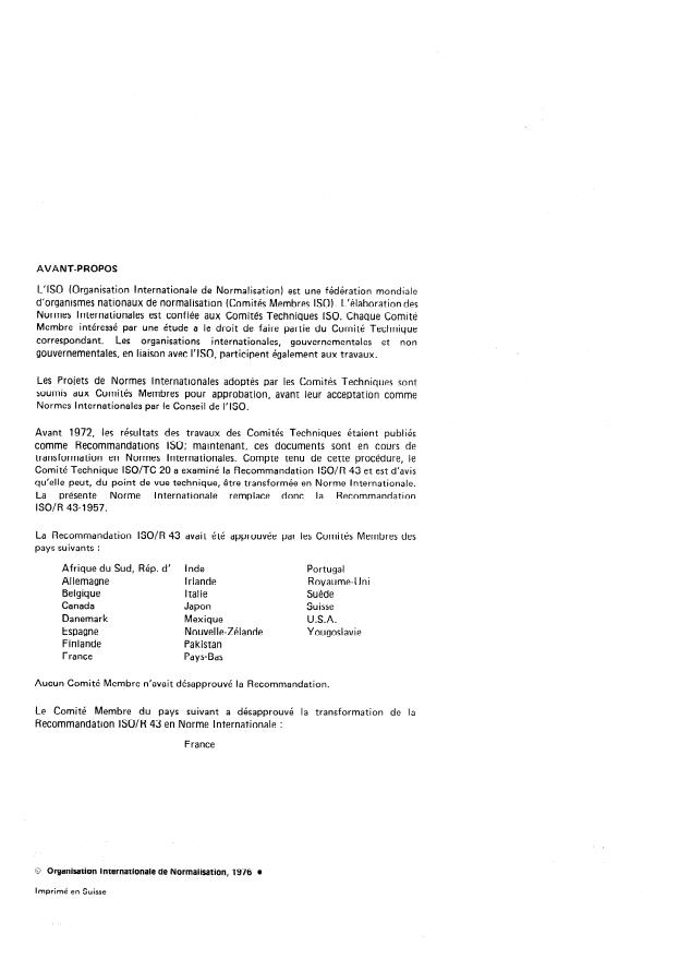 ISO 43:1976 ISO 43:1976 - Aéronefs -- Points d'appui du vérin de levage - Page 2 preview