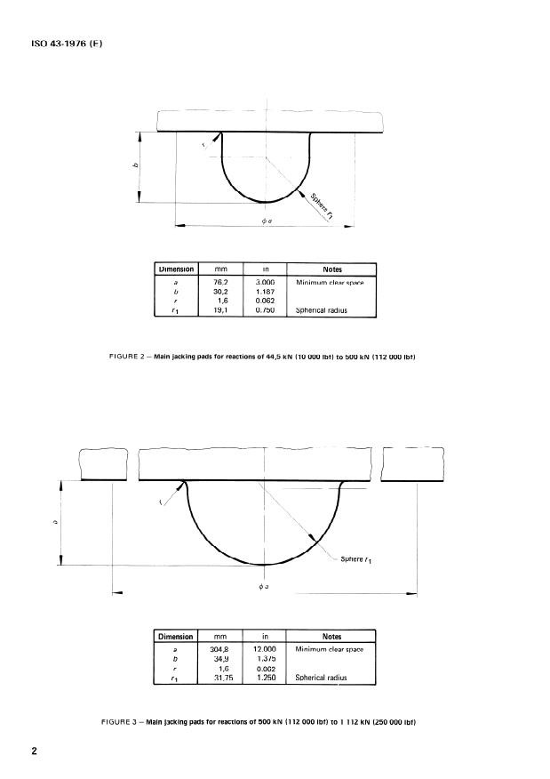 ISO 43:1976 ISO 43:1976 - Aircraft -- Jacking pads - Page 4 preview