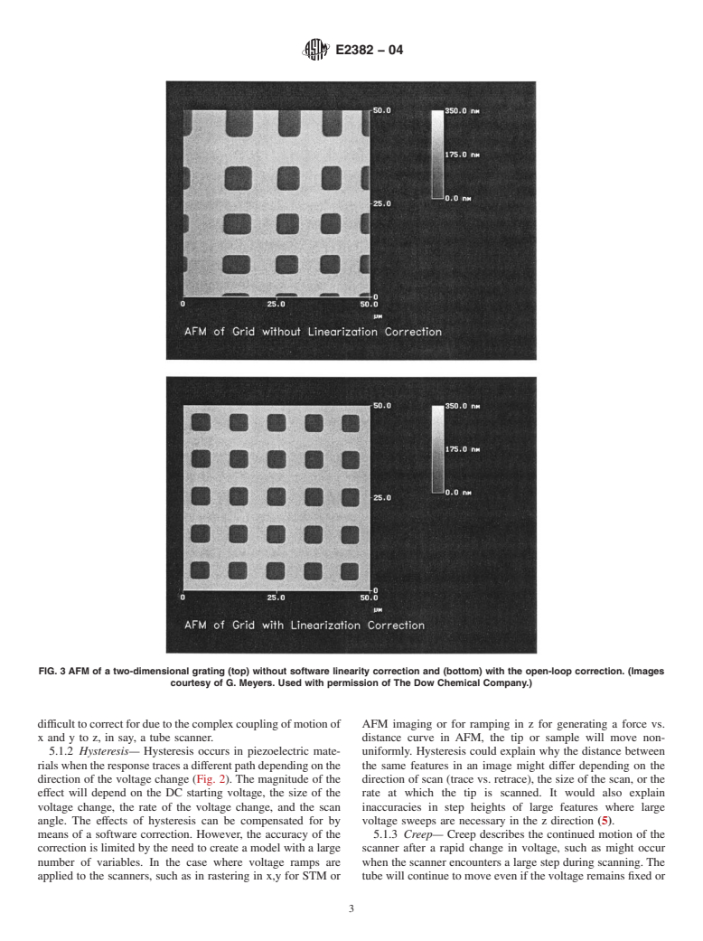 ASTM E2382-04 - Guide to Scanner and Tip Related Artifacts in Scanning Tunneling Microscopy and Atomic Force Microscopy