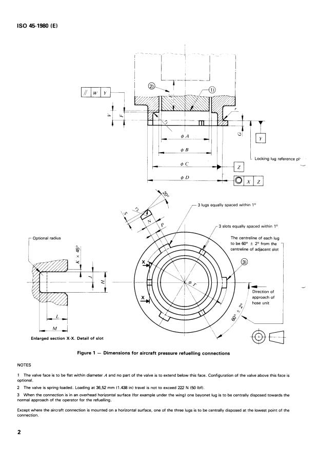 ISO 45:1980 ISO 45:1980 - Aircraft -- Pressure refuelling connections - Page 4 preview