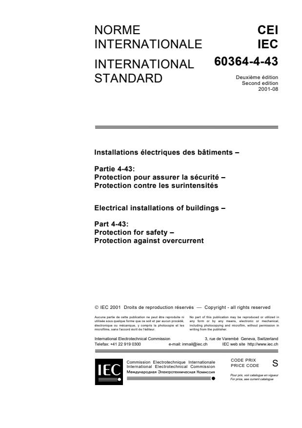 IEC 60364-4-43:2006