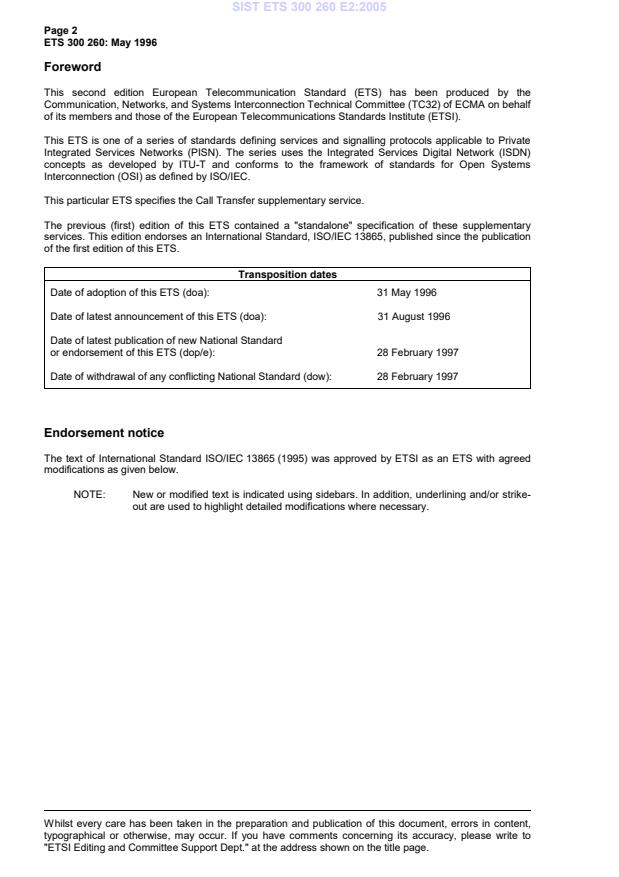 SIST ETS 300 260 E2:2005 SIST ETS 300 260 E2:2005 - Page 4 preview