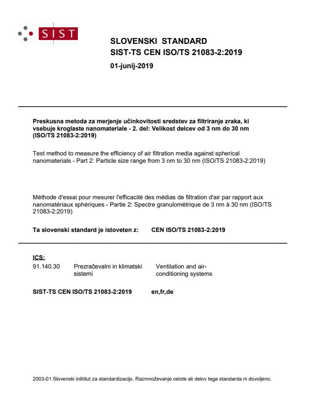 SIST-TS CEN ISO/TS 21083-2:2019