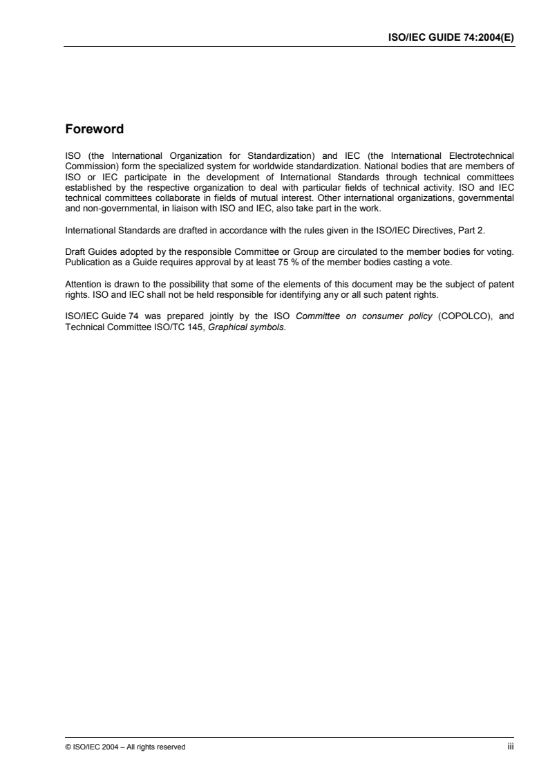 ISO/IEC Guide 74:2004 - Graphical symbols — Technical guidelines for the consideration of consumers' needs
Released:12/6/2004