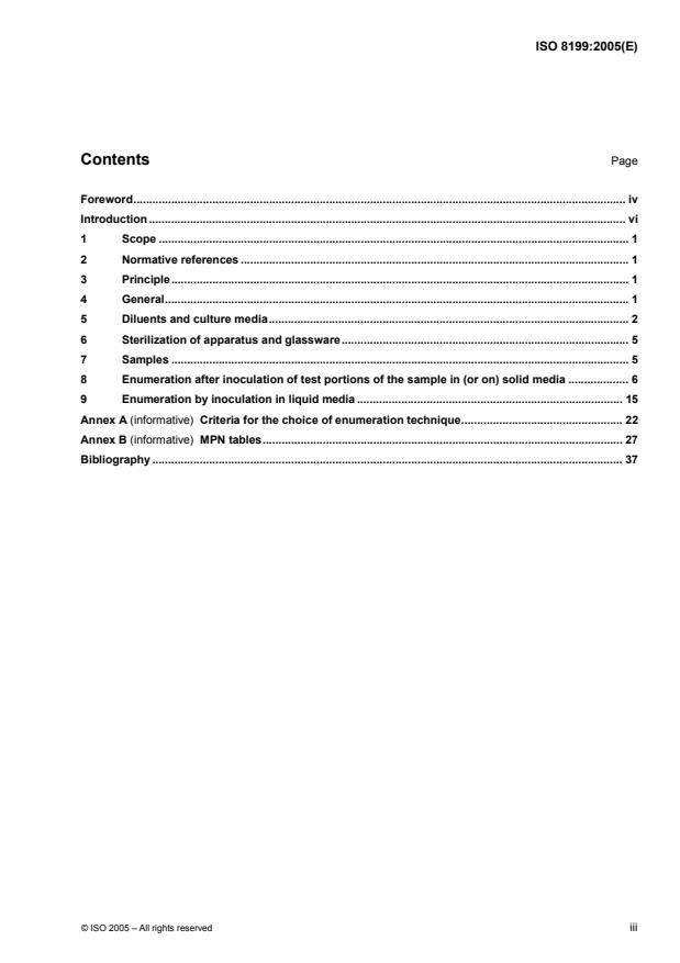 ISO 8199:2005 - Water quality -- General guidance on the enumeration of micro-organisms by culture