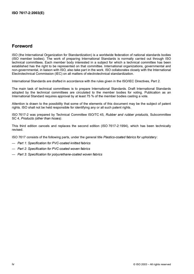 ISO 7617-2:2003 ISO 7617-2:2003 - Plastics-coated fabrics for upholstery - Page 4 preview