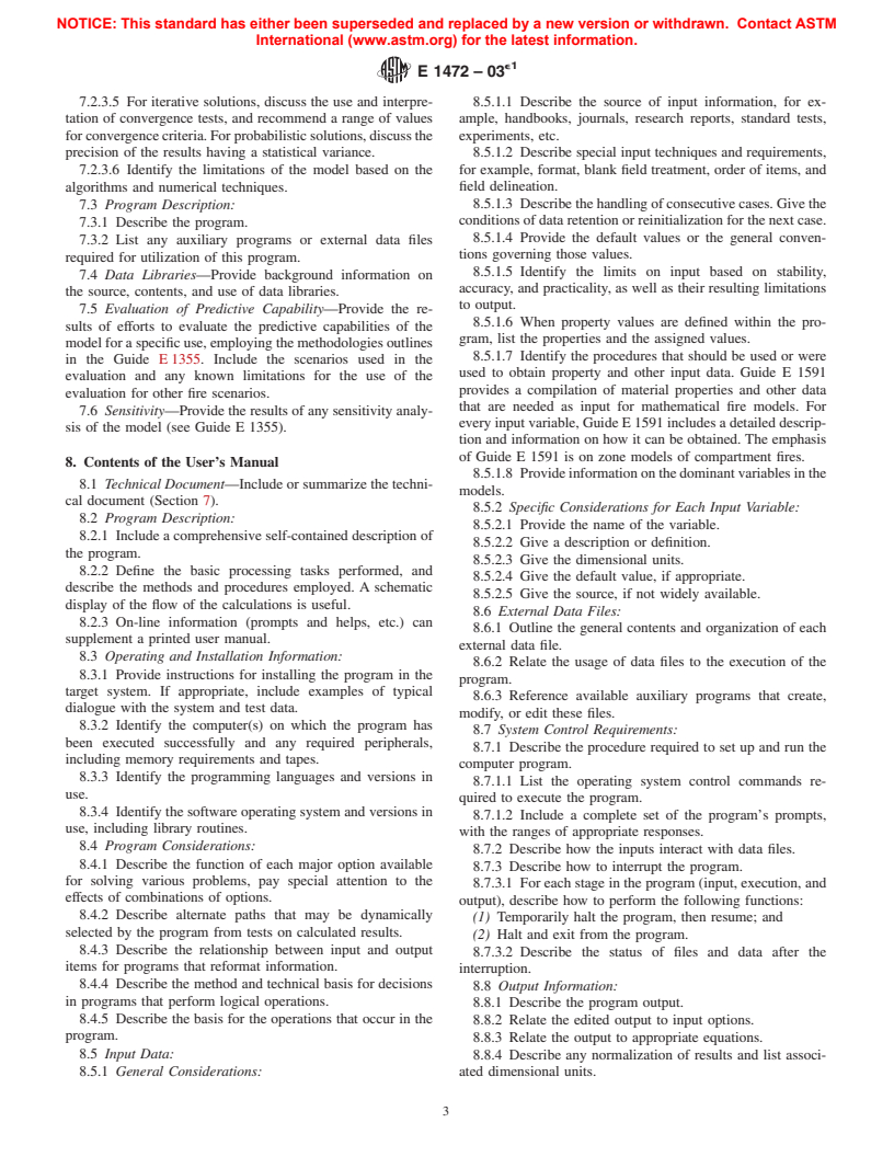 ASTM E1472-03e1 - Standard Guide for Documenting Computer Software for Fire Models