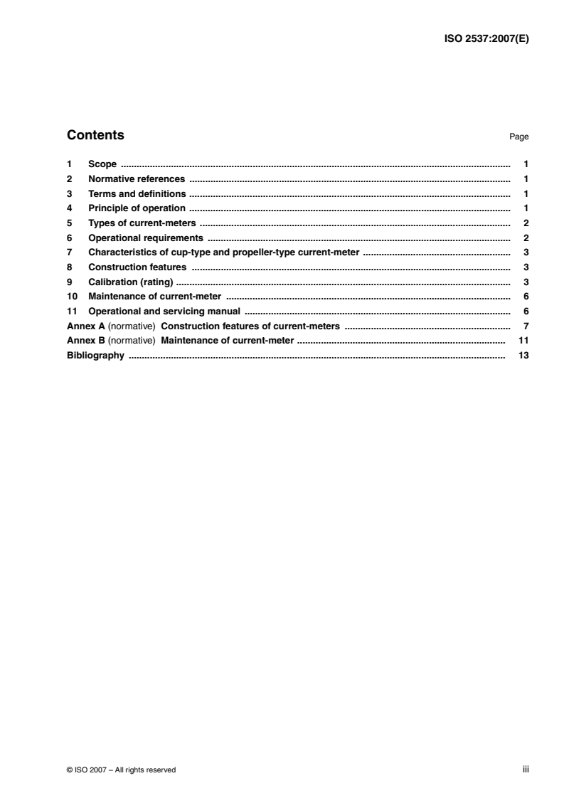 ISO 2537:2007 ISO 2537:2007 - Hydrometry — Rotating-element current-meters
Released:4/30/2007