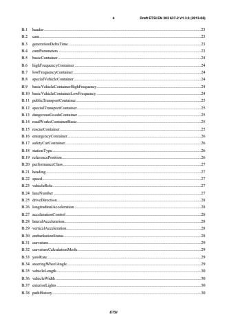 SIST EN 302 637-2 V1.3.2:2015 ETSI EN 302 637-2 V1.3.0 (2013-08) - Intelligent Transport Systems (ITS); Vehicular Communications; Basic Set of Applications; Part 2: Specification of Cooperative Awareness Basic Service - Page 4 preview
